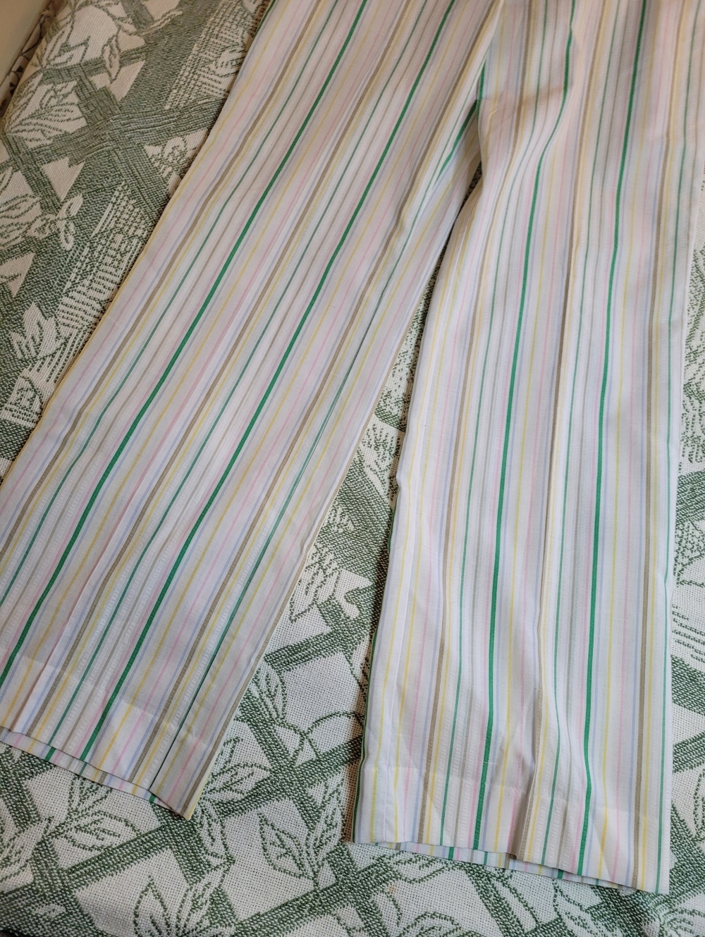 DeadStock Jantzen Striped Wide-Leg Pants in Pastel Multicolor - Picture 3 of 11